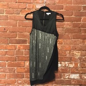 Helmut Lang Asymmetrical Sequin Top